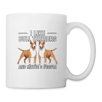 Bullterrier I Like Bull Terriers - Mug blanc - blanc - Droite