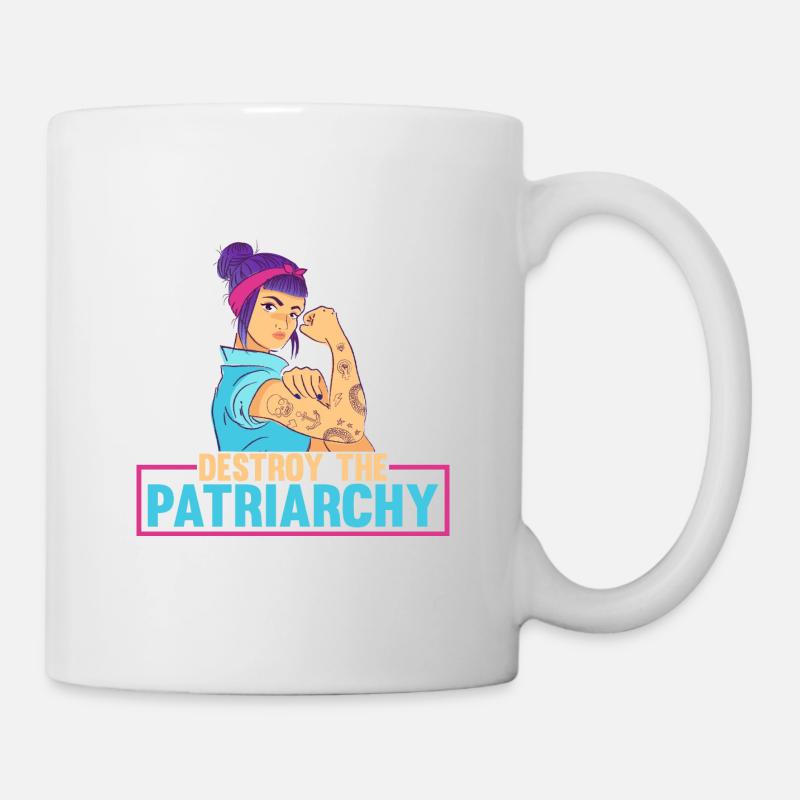 Destroy The Patriarchy - Mug blanc - blanc