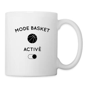 Humour - Mode basket activé - Mug blanc - blanc - Droite