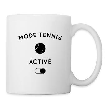 Humour - Mode tennis activé - Mug blanc - blanc - Droite