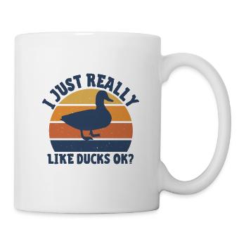 Ente - Tasse - Weiß - Rechts
