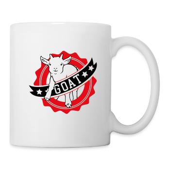 GOAT greatest Ziege - Tasse - Weiß - Rechts