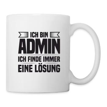 Administrator IT-ler Support Lösung Sysadmin Admin - Tasse - Weiß - Rechts