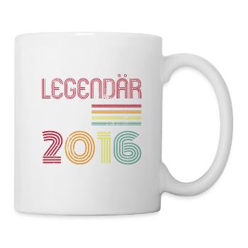 Legendär Seit 2016 Jahr Retro 16er Jahrgang - Tasse - Weiß - Rechts