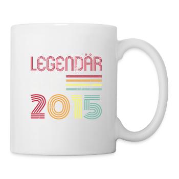 Legendär Seit 2015 Jahr Retro 15er Jahrgang - Tasse - Weiß - Rechts