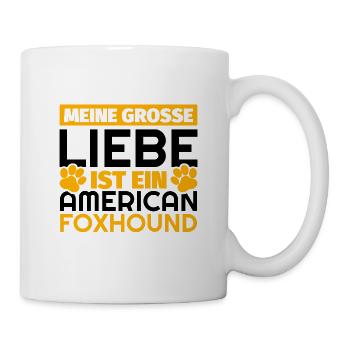 American Foxhound Geschenke lustig - Tasse - Weiß - Rechts