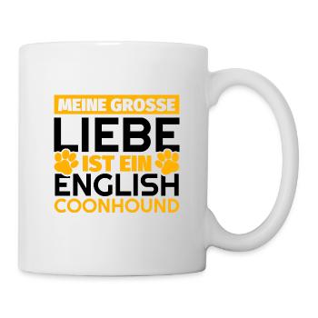 English Coonhound Geschenke lustig - Tasse - Weiß - Rechts