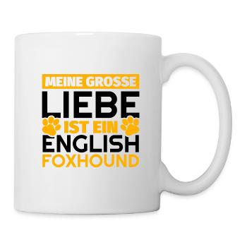 English Foxhound Geschenke lustig - Tasse - Weiß - Rechts