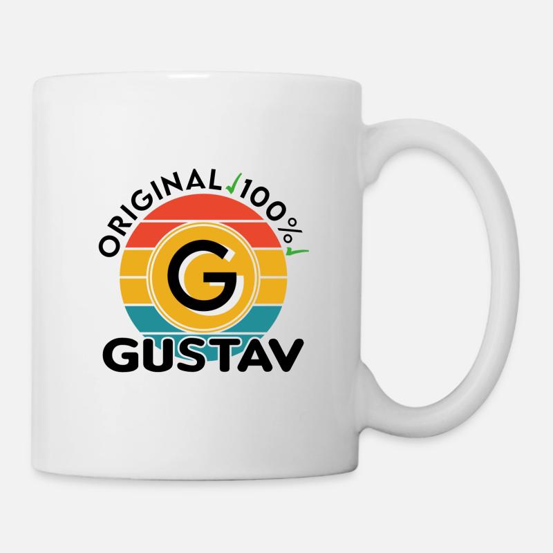 Gustav - Tasse - Weiß