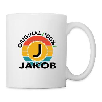Jakob - Tasse - Weiß - Rechts
