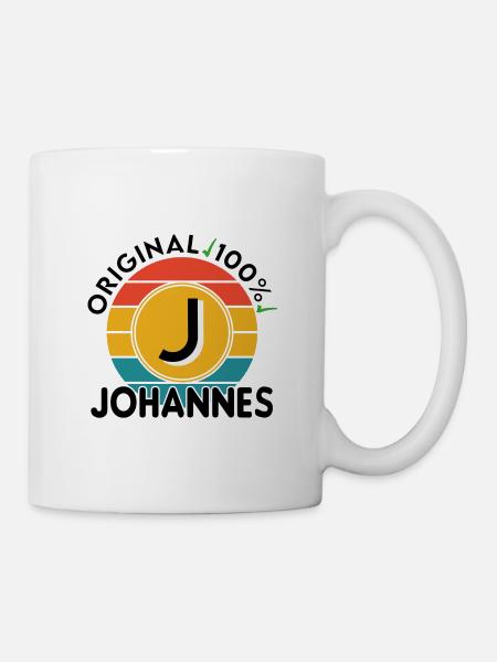 Johannes - Tasse - Weiß