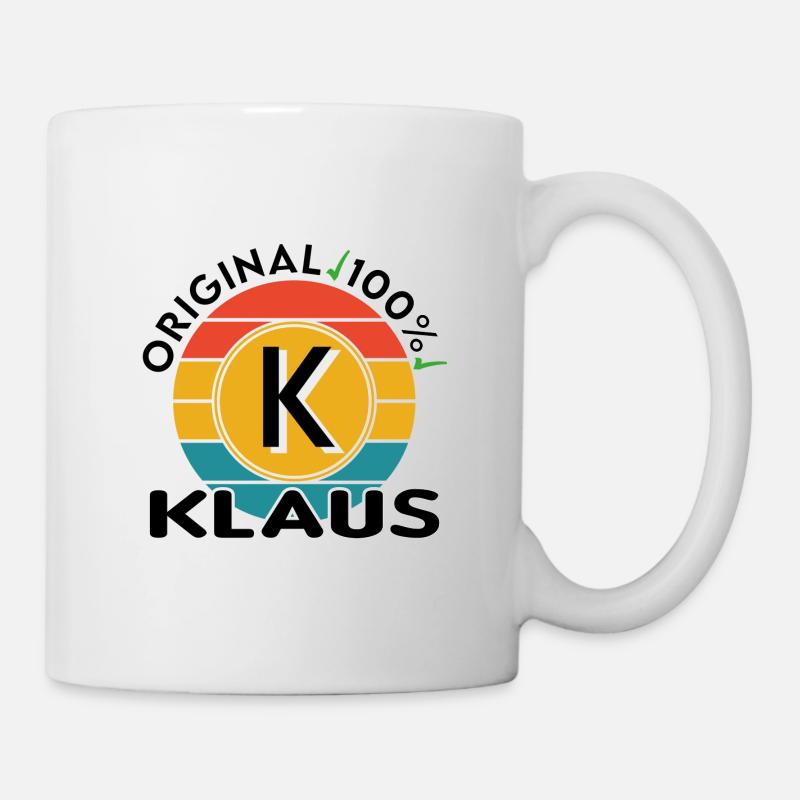 Klaus - Tasse - Weiß