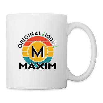 Maxim - Tasse - Weiß - Rechts