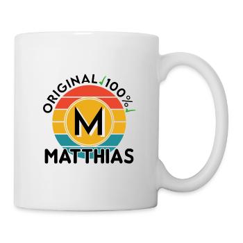 Matthias - Tasse - Weiß - Rechts