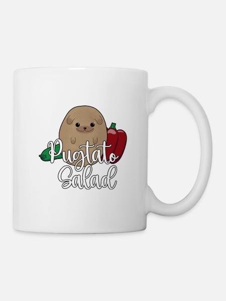 Pugtato Salad - Tasse - Weiß