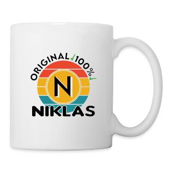 Niklas - Tasse - Weiß - Rechts
