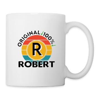 Robert - Tasse - Weiß - Rechts