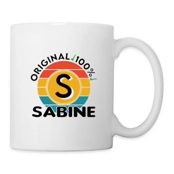 Sabine - Tasse - Weiß - Rechts