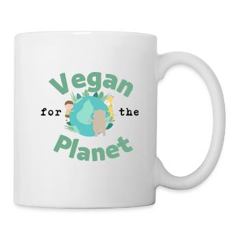 Vegan for the Planet - Tasse - Weiß - Rechts