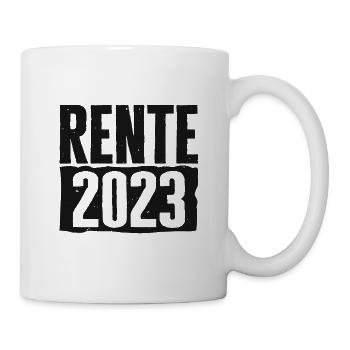 Rente 2023 - Geschenkidee zum Ausstand - Tasse - Weiß - Rechts