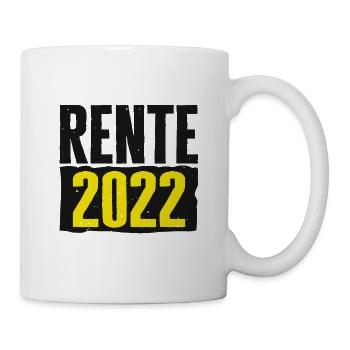 Rente 2022 - Geschenkidee zum Ausstand - Tasse - Weiß - Rechts