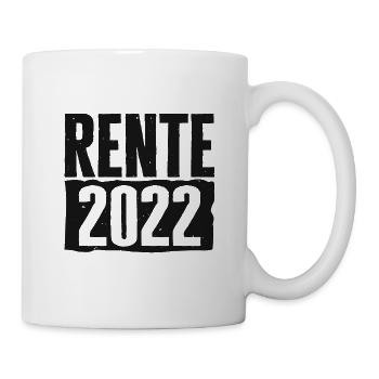 Rente 2022 - Geschenkidee zum Ausstand - Tasse - Weiß - Rechts