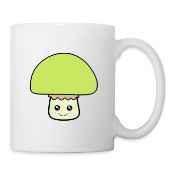 Mushroom green, green mushrooms - Mug - white - Right
