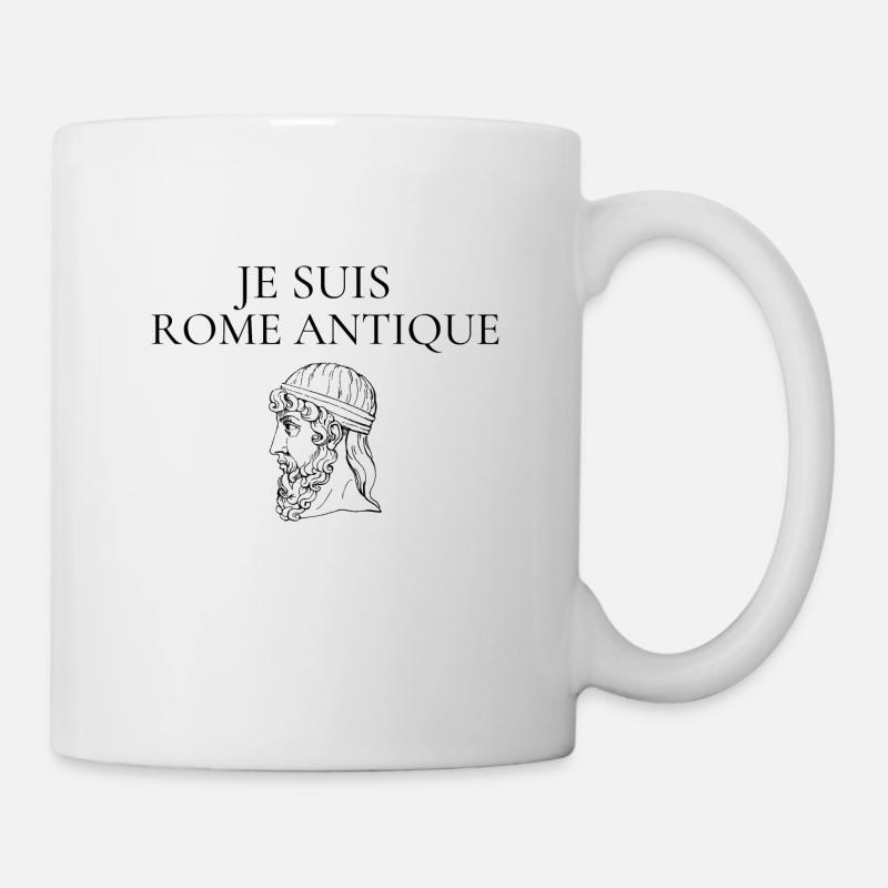 Je suis Rome antique homme - Mug blanc - blanc