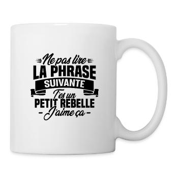 Ne pas lire la phrase suivante - Mug blanc - blanc - Droite
