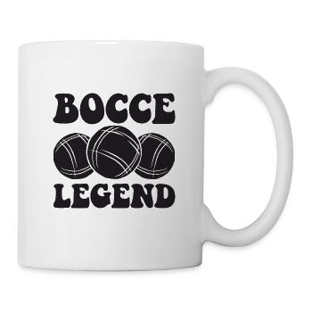 Légende de la pétanque disant pétanque avec Jack Bocci - Mug blanc - blanc - Droite