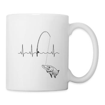 Pêche au brochet - Mug blanc - blanc - Droite