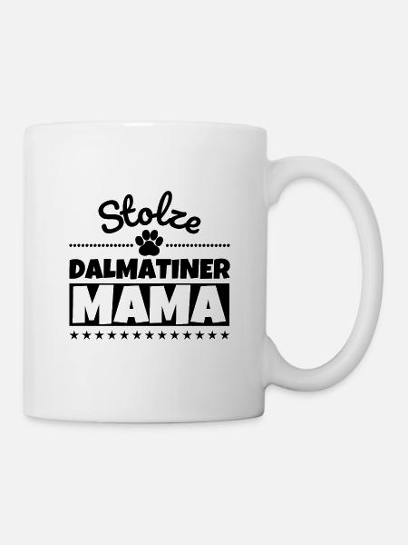 Stolze Dalmatiner Mama - Tasse - Weiß