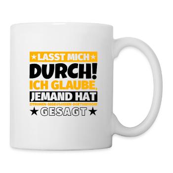 Zitronen-Segelflossen-Doktorfische - Tasse - Weiß - Rechts