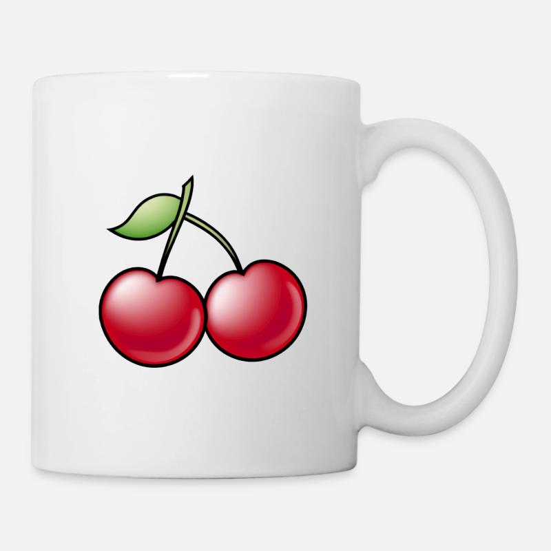 Cerises - Mug blanc - blanc