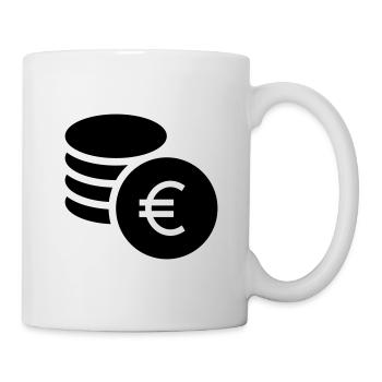 Euro, millionaire, savings - Mug - white - Right