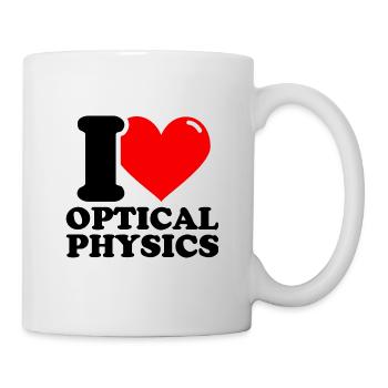 Ich liebe optische Physik - Tasse - Weiß - Rechts