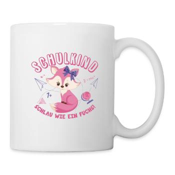 Schoolchild Fox First day of school Enrollment Child - Mug - white - Right