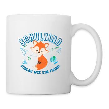 Schoolchild Fox First day of school Enrollment Child - Mug - white - Right