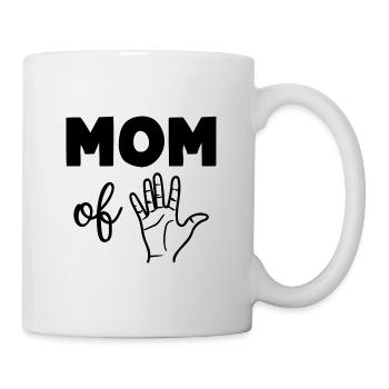 Mom of Five - Mug - white - Right