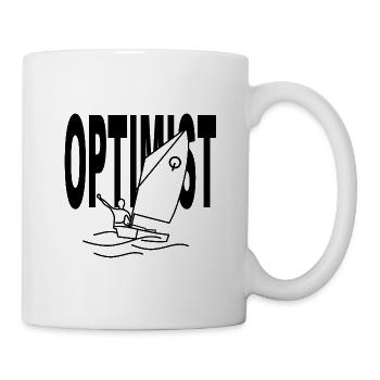 Optimist - Tasse - Weiß - Rechts
