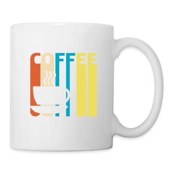 Kaffee | Kaffeetasse, latte, espresso, cappuccino - Tasse - Weiß - Rechts
