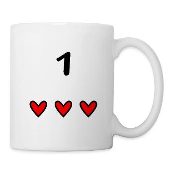 1. 1 JAHR. 1. JAHRESTAG. GEBURTSTAG 1 JAHR. - Tasse - Weiß - Rechts