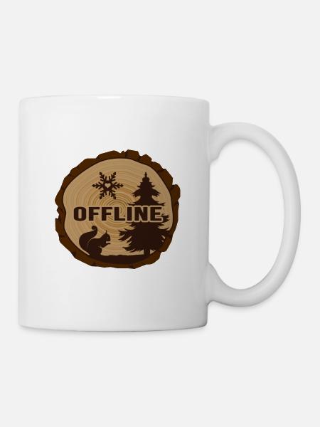 Wandern Winterwandern Outdoor Naturfreund - Tasse - Weiß
