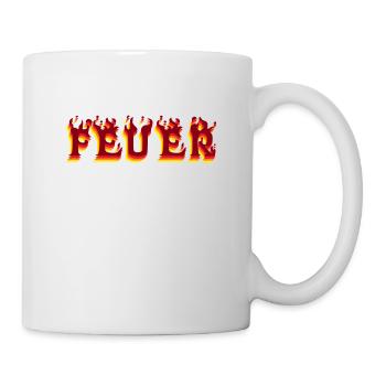 feuer - Tasse - Weiß - Rechts