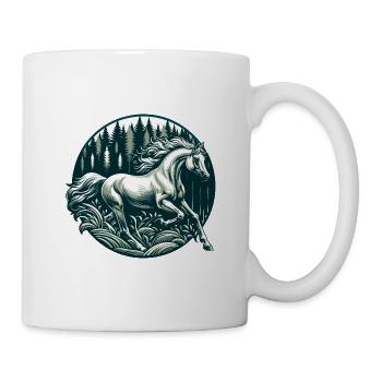 Art du cheval arabe - Mug blanc - blanc - Droite