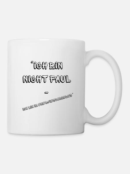Energie sparen - Tasse - Weiß