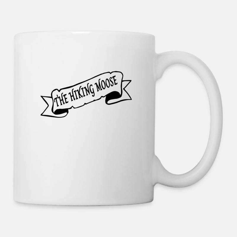 Das wandernde Elchbanner - Tasse - Weiß