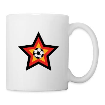 Deutsche Sport Mannschaften Fussball Star - Tasse - Weiß - Rechts