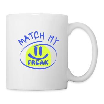 MATCH my freak - Tasse - Weiß - Rechts