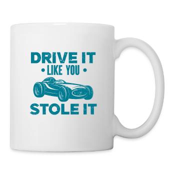 Oldtimer Auto-Veteran Autoklassiker Freiheit USA - Tasse - Weiß - Rechts